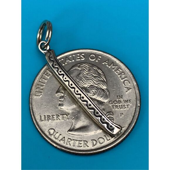 Canoe Sterling Silver Jewelry Charm #water - Picture 3 of 4
